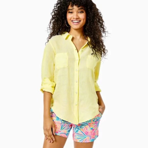 Lilly Pulitzer Tops - Lilly Pulitzer Sea View Button Down NWT